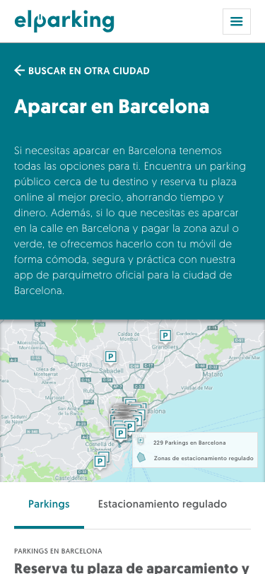 app aparcamiento Barcelona